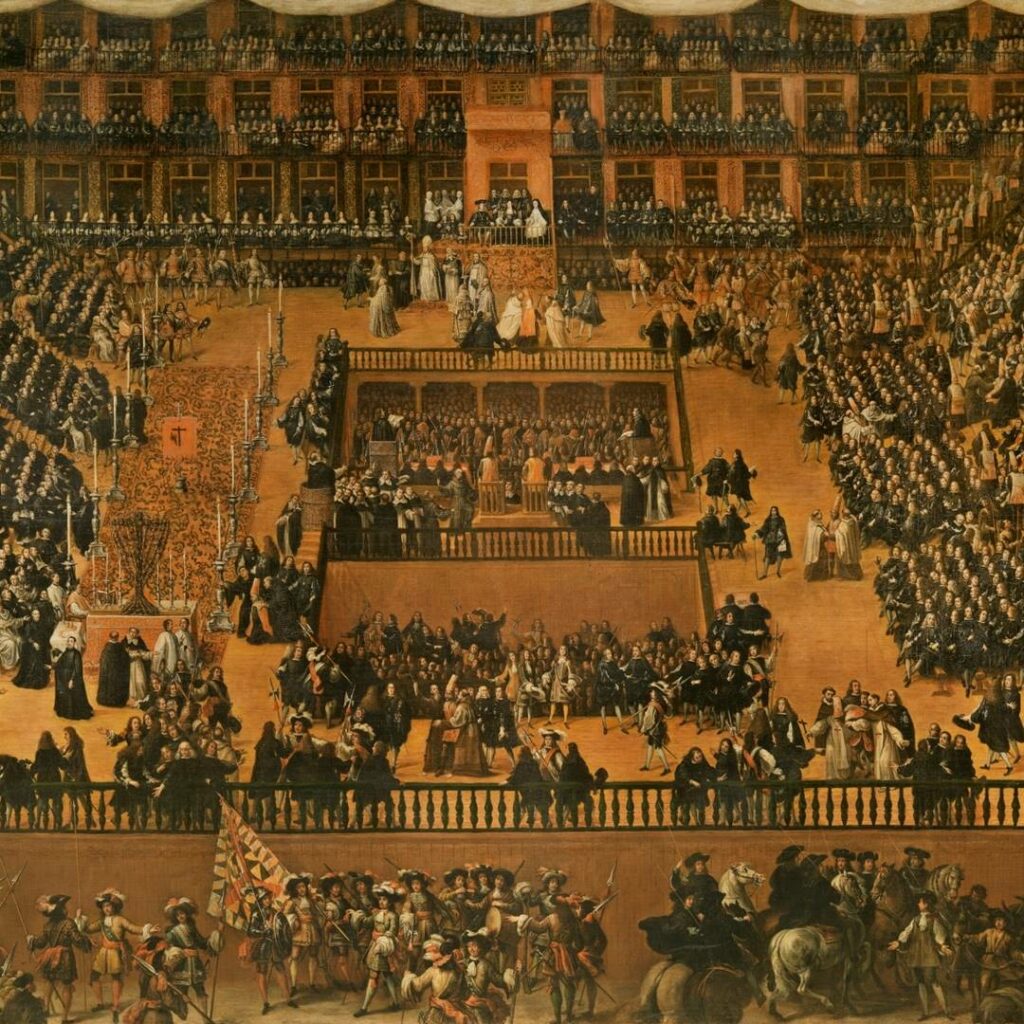 Auto de fe en la Plaza Mayor de Madrid. Francisco Rizi. 1683.