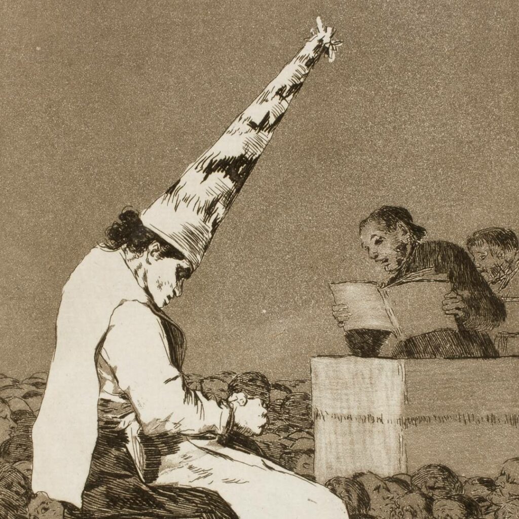 Francisco de Goya. Caprichos. De aquellos polvos. Inquisición.