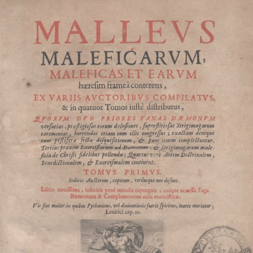 Malleus Maleficarum. Tratado sobre brujería.