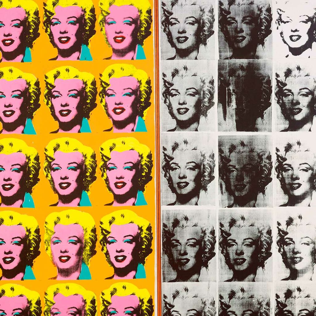 Andy Warhol, Marylin Monroe, Díptico. Serigrafía.
