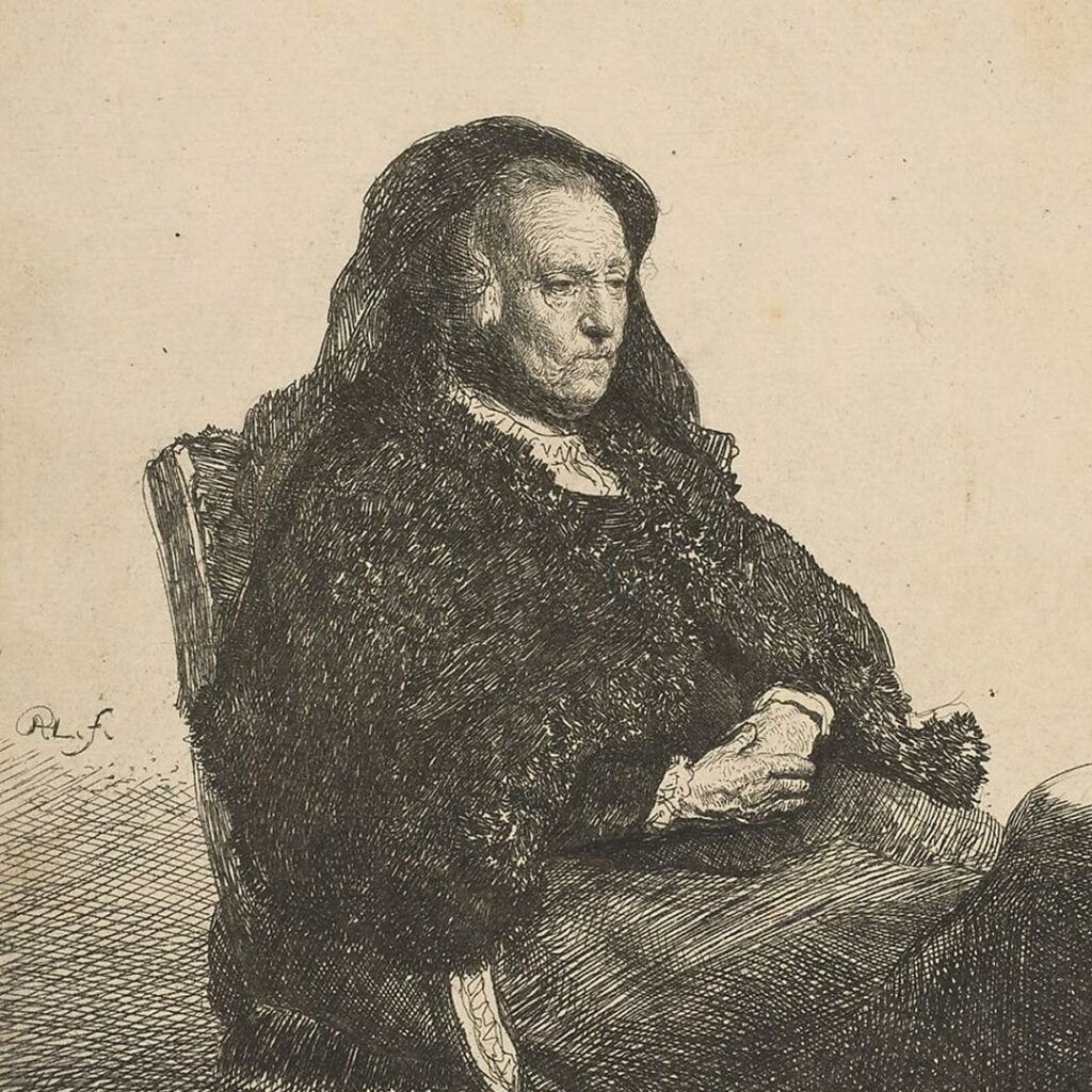 Rembrandt Van Rijn Retrato de la madre del artista