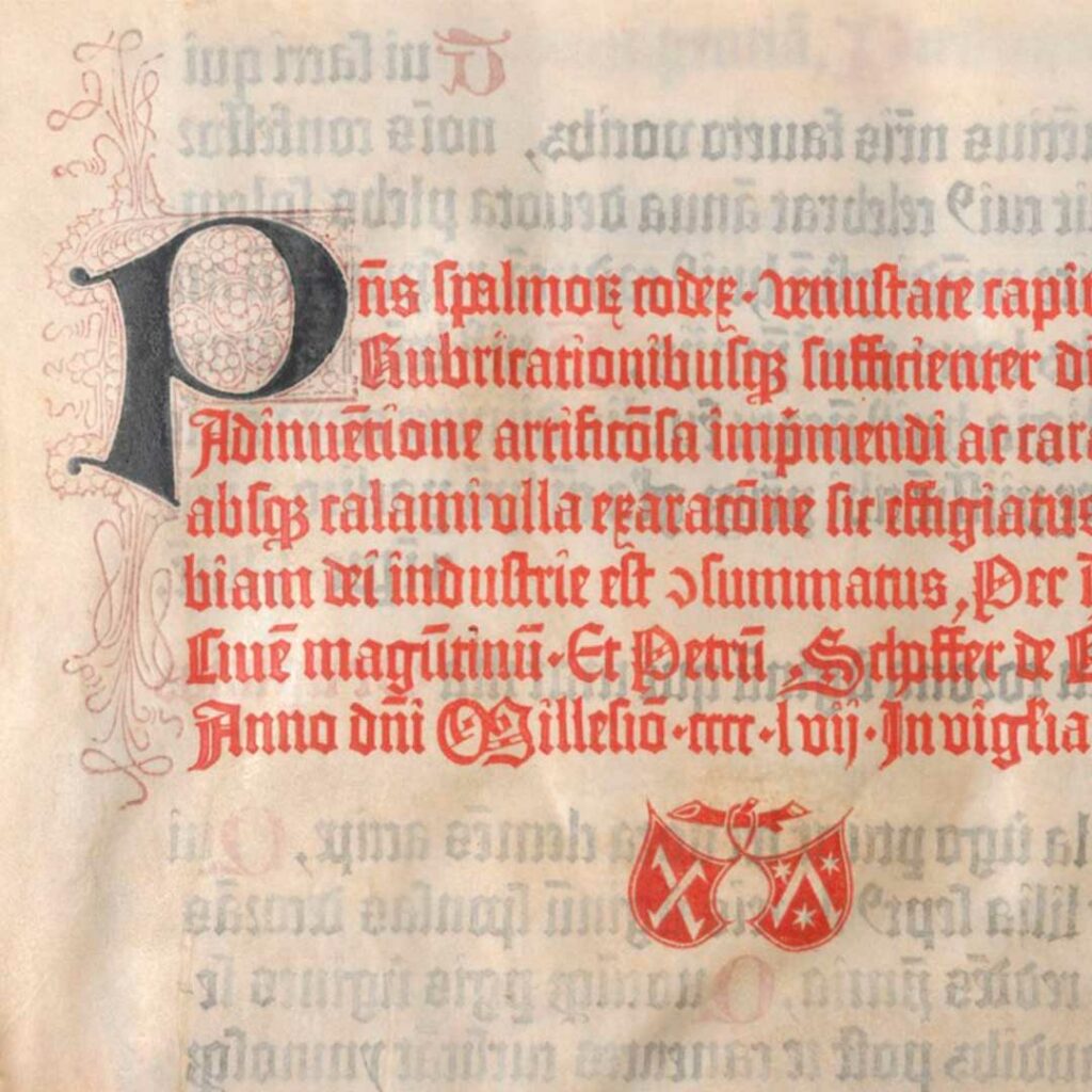 Salterio de Maguncia Gutemberg Historia del Grabado Xilografía