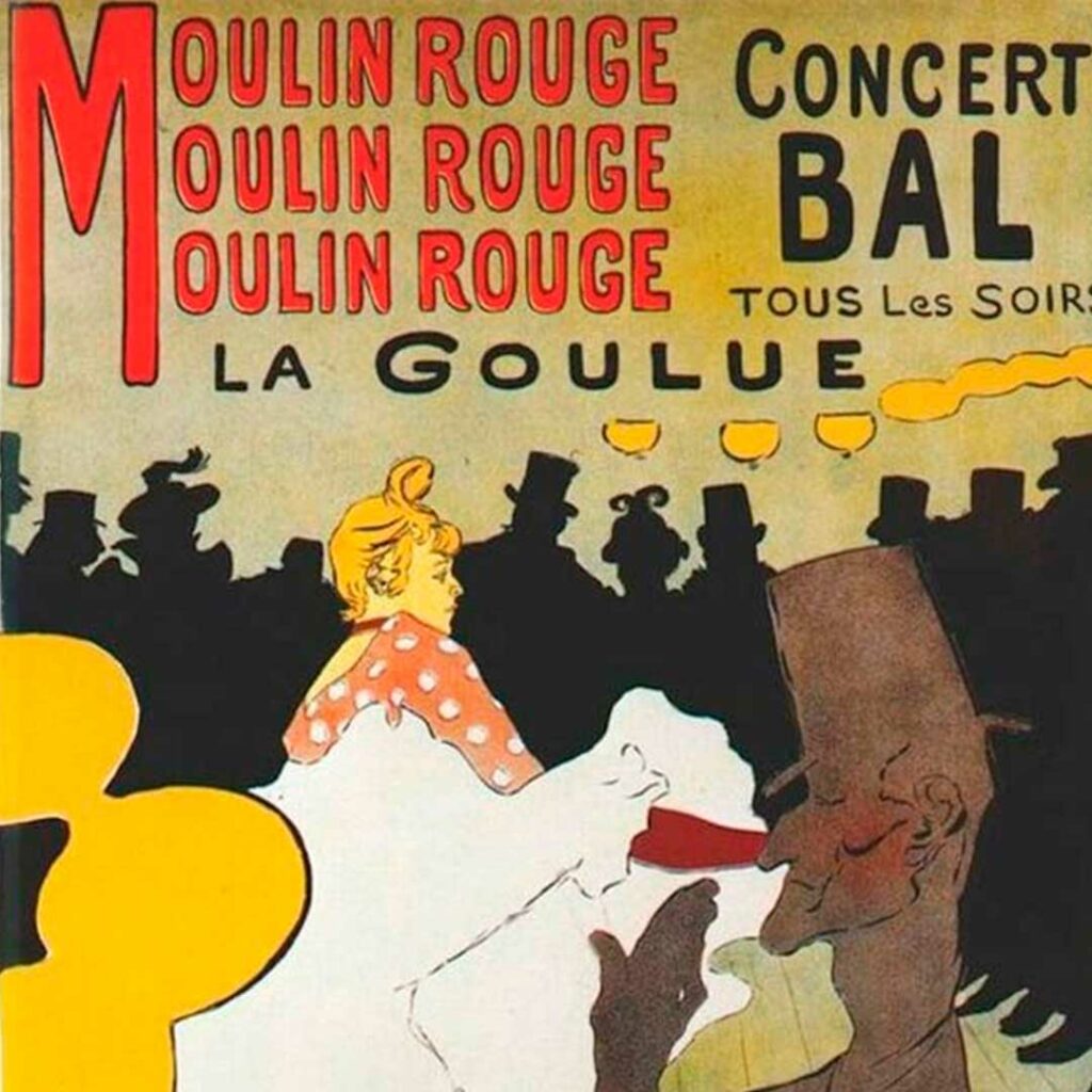 Toulouse Lautrec. Litografía. Cartel Moulin Rouge. Historia del grabado.