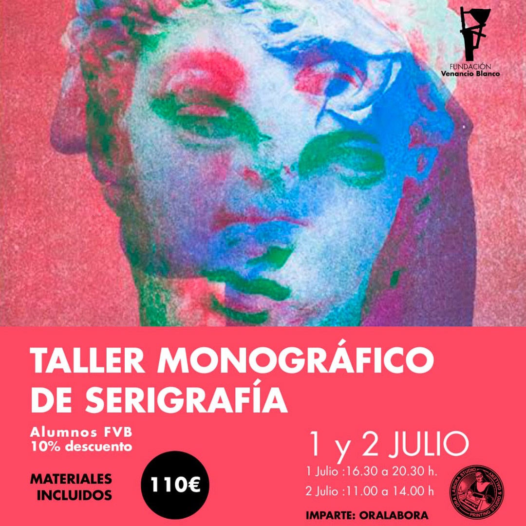 Taller monográfico de serigrafía en la Fundación Venancio Blanco de Salamanca a cargo de Ora Labora Studio