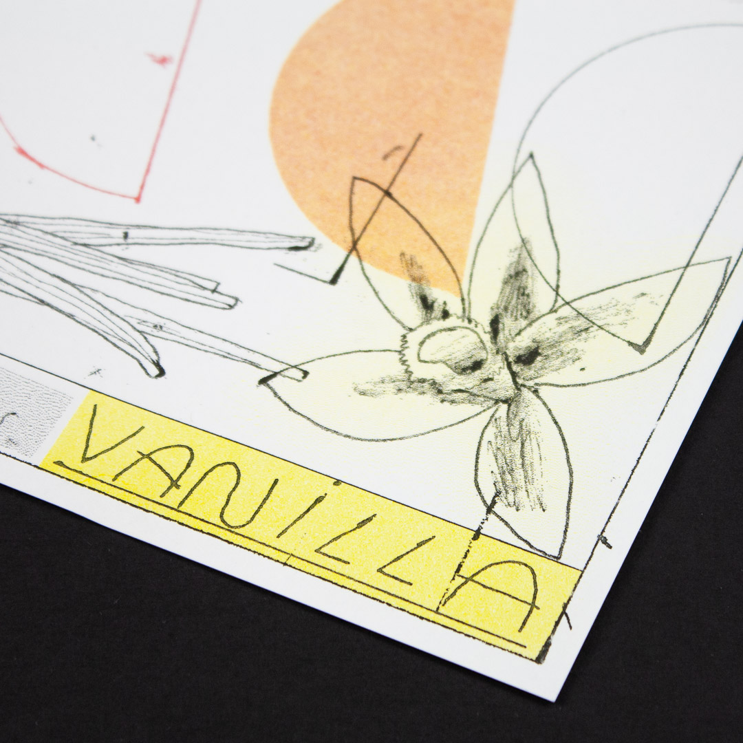 Vanilla, risografía de Julie Legrand impresa en Ora Labora Studio
