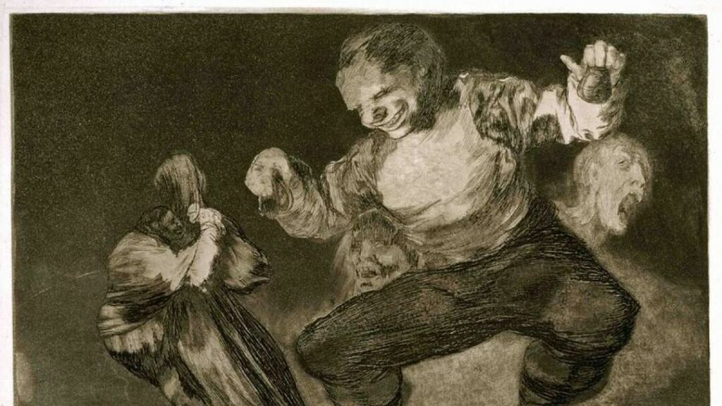 Francisco de Goya. Los disparates. Grabado.
