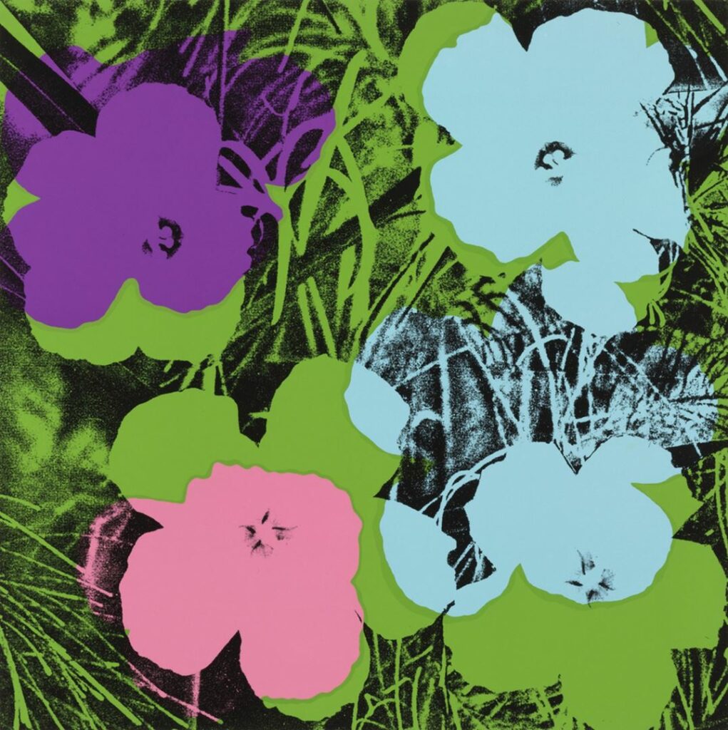 Andy Warhol, Flores, Serigrafía, 1970.